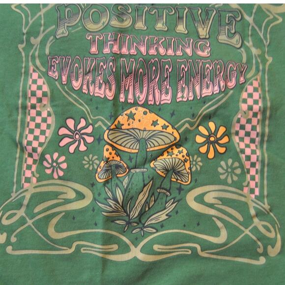 Positive Thinking Shirt Large Green - Picture 4 of 7